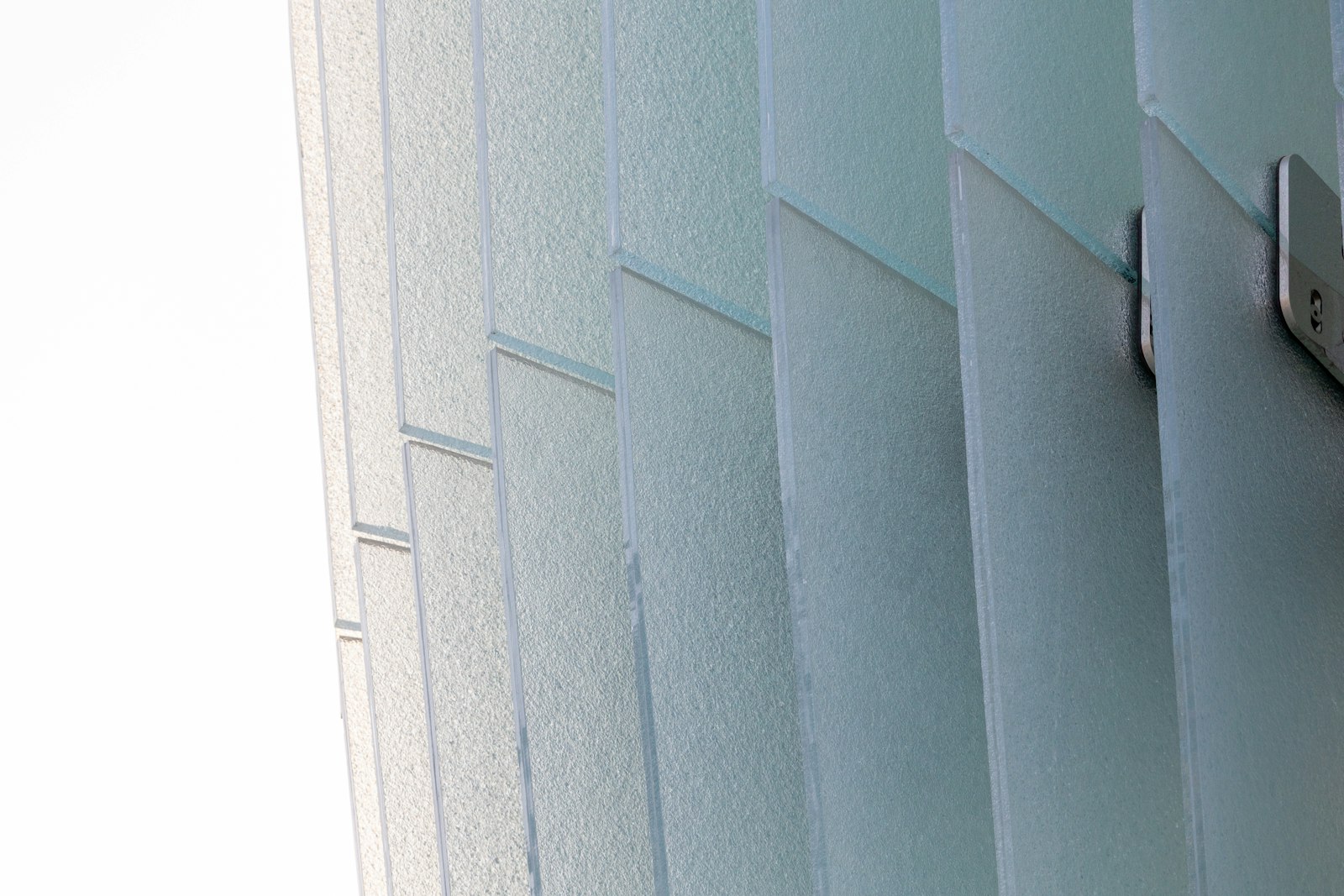 polished glass edge, blue-green